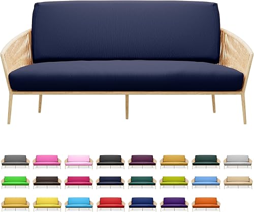 MoNiBloom Funda elástica para futón individual, sin brazos, funda para sofá sin brazos, protector de muebles, funda lavable con cremallera para