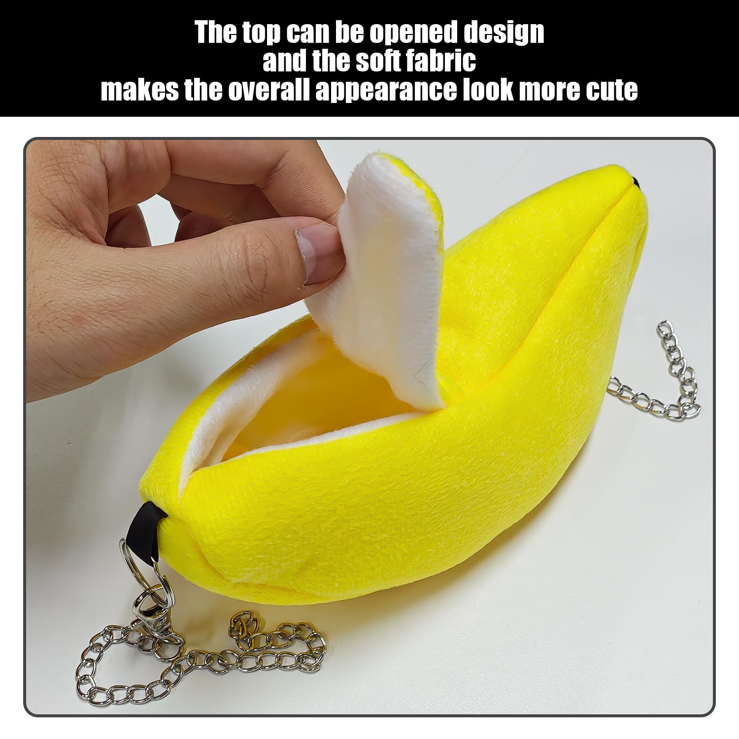 2 Pezzi Letto di Criceto A Forma di Banana, Amaca Sospesa, Letto per Animali Domestici Caldi, Letto per Animali Domestici Creativi, Forniture per Animali Domestici.