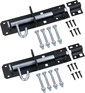 (150mm) Brenton Slip Bolt Padbolt Slide Latch Lock Catch Sheds Gates 2pk