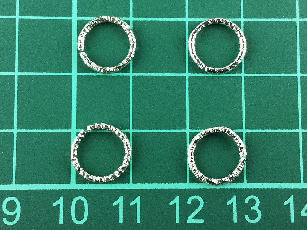 Amazon.co.jp: ノーブランド品 デザイン丸カン シルバー 100個 10mm