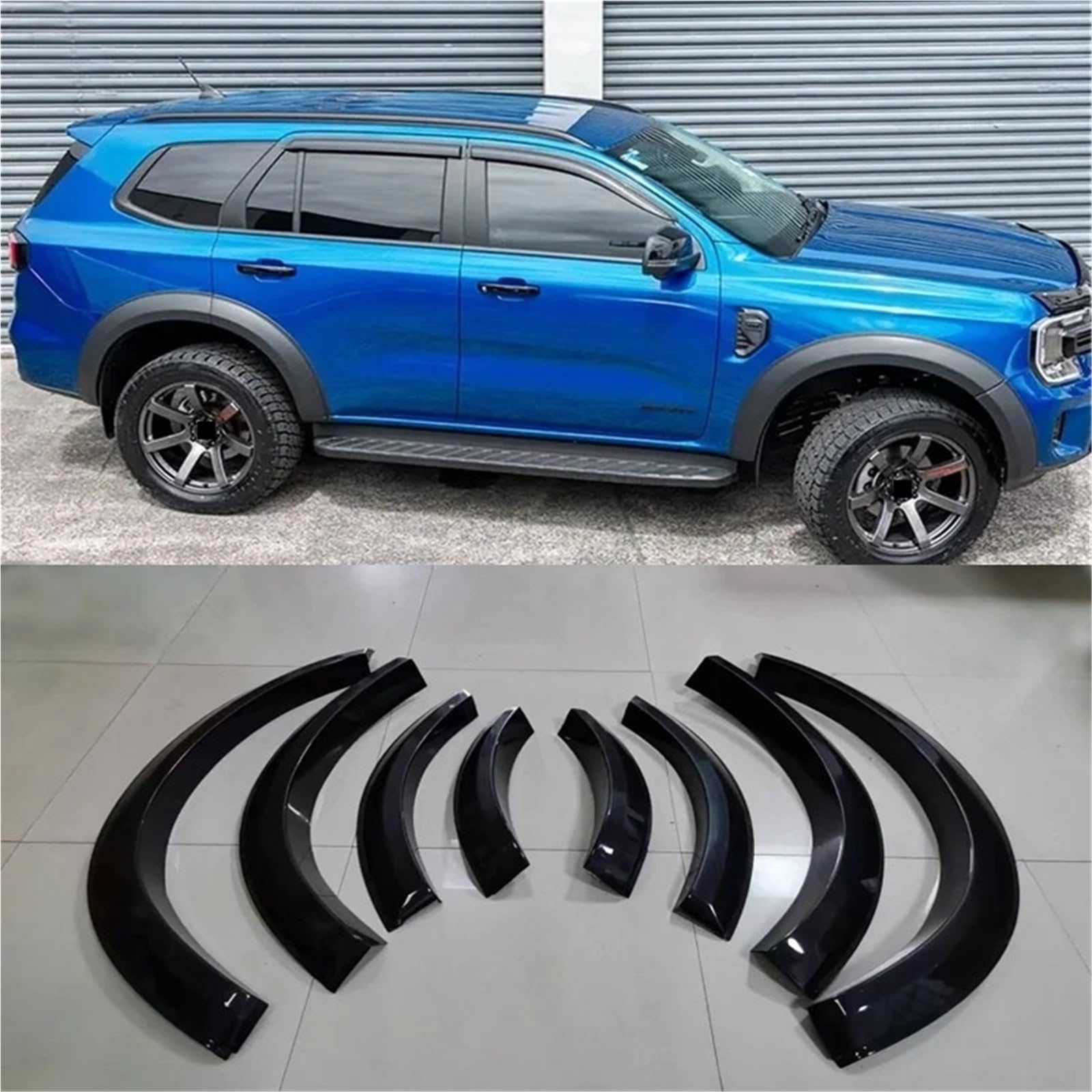 Passage Roue Voiture Garde-Boue Et Élargisseurs d'ailes pour Ford pour Everest 2022 2023 2024 Titanium 4X4 SUV Sourcil Roue Extérieur
