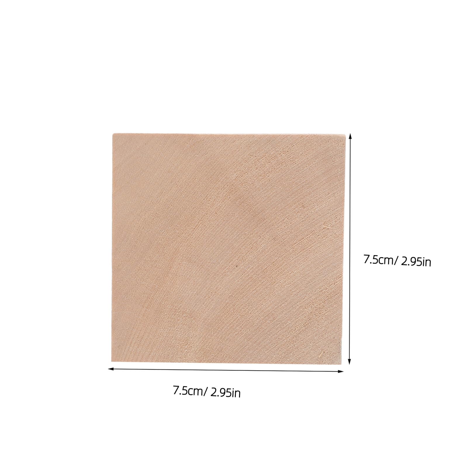 Alipis Bloques de Madera de Tilo sin Terminar 7.5x7.5x7.5 Cm, 2 Piezas para Tallado Artesanal, Cubos Pequeños para Manualidades y Bricolaje en Madera Natural, Ideales para