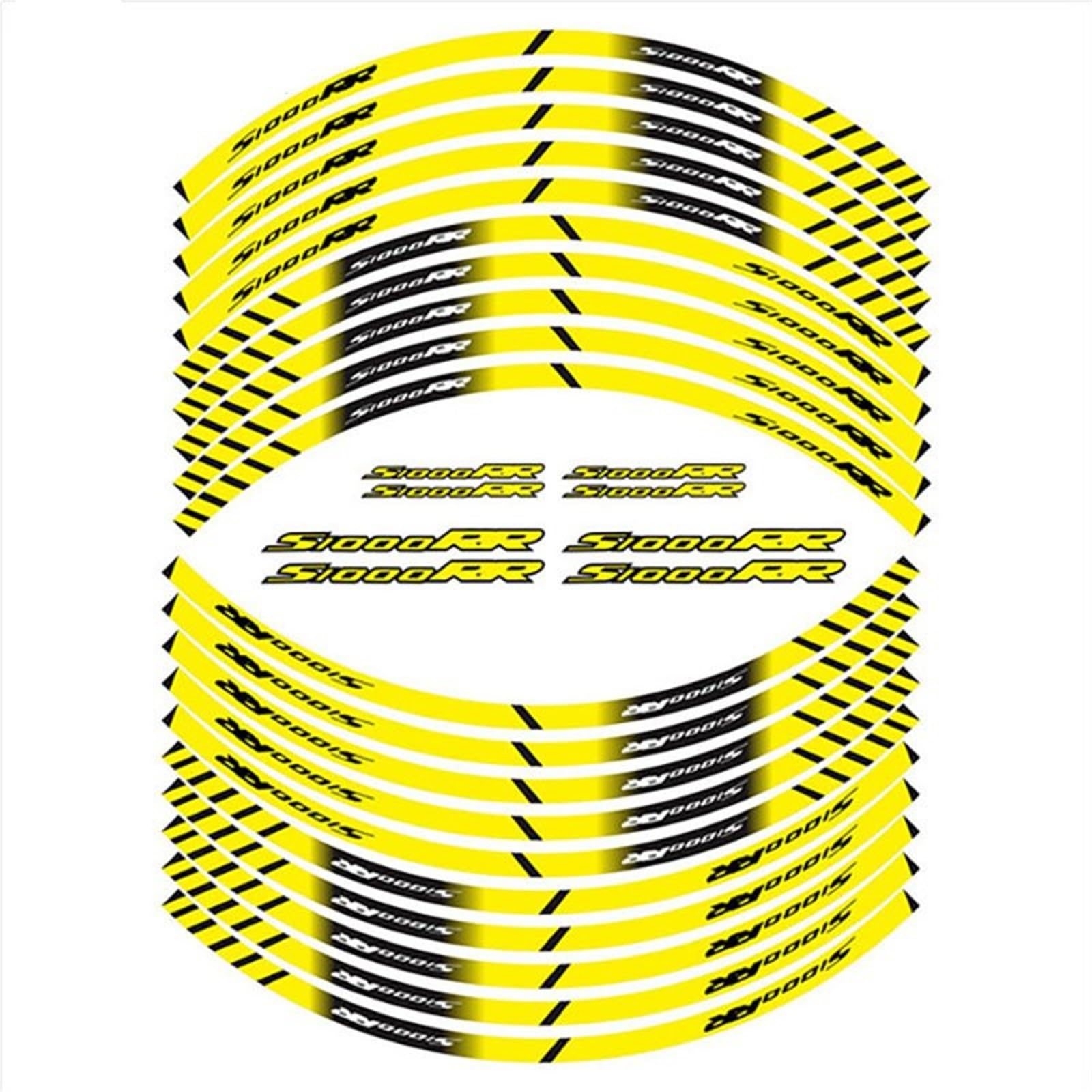 Decorative Stickers Motorcycle Wheel Stickers Reflective Rim Tape Stripes Tire Decor Decals for BMW S1000R S1000RR HP4 S1000XR S1000 R RR XR