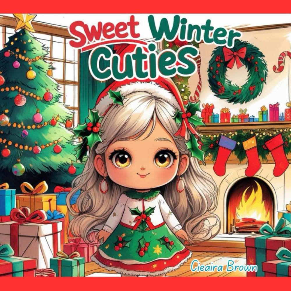 Sweet Winter Cuties: Adorable Holiday Coloring Pages Featuring Cute Kids and Cozy Scenes