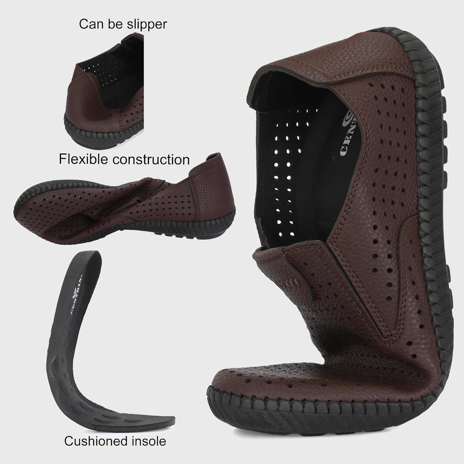 Flagship | Centrino Flexible Formal Shoe for Men | Stylish Slip-On with Soft Cushioned Insole | Breathable Comfort Flexible for Formal and Casual Outfits 2026 - view 3
