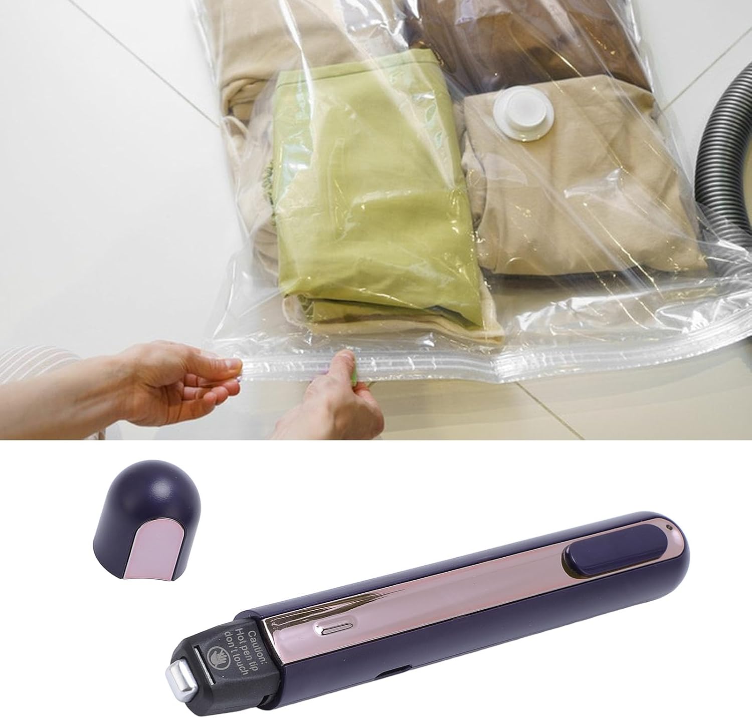 Mini Heat Press Machines, Food Bag Heat Sealer, Identity Theft Protector Privacy protections Pen for Permanent Erasing Receipt, Shipping Label, or Any Thermal Prints