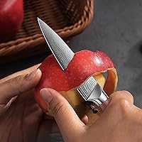 Vista 5 de YOTSUBA Kitchen Knives Set 3 PCS, Ultra Sharp Chef Knife Set High Carbon Stainless Steel Blade, for Home & Restaurant Use, With Smooth Ergonomic