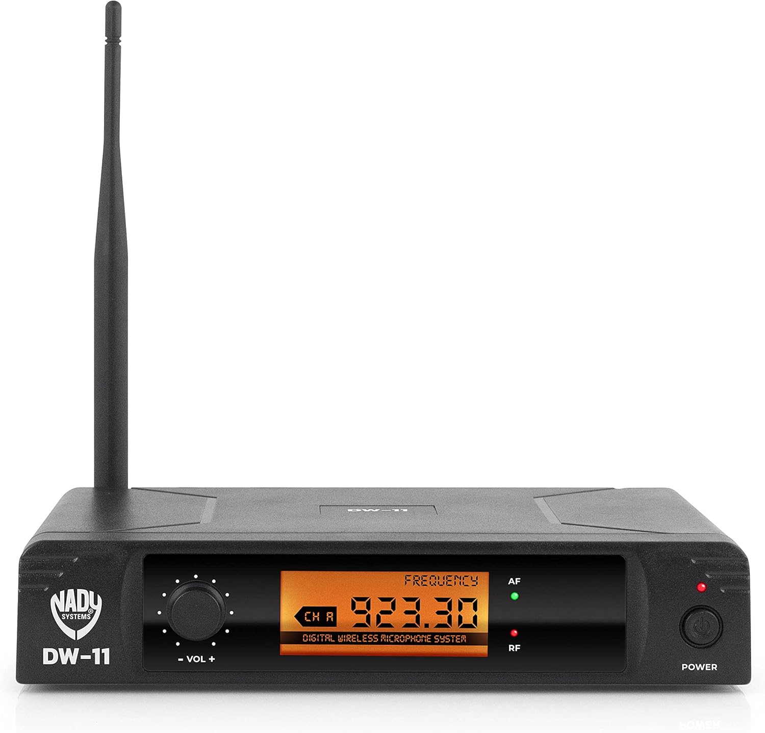 Nady DW-11 Digital Wireless Lapel & Headset Microphone System – Ultra-Low Latency with QPSK Modulation - XLR and ¼” outputs - UHF Range - Fixed Frequency