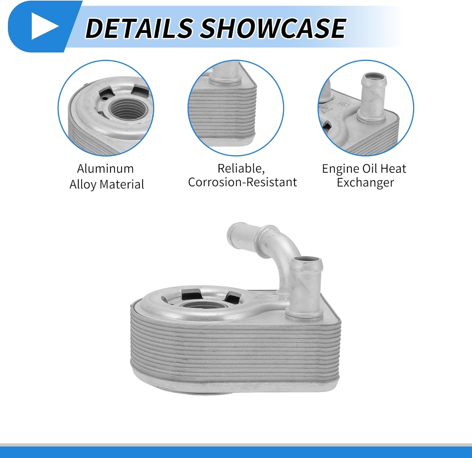 Engine Oil Cooler for Ford Fiesta 2015-2019 Transmission Oil Cooler Trans Cooler No.7S7Z6B856B Aluminum Alloy 1 Pcs Car