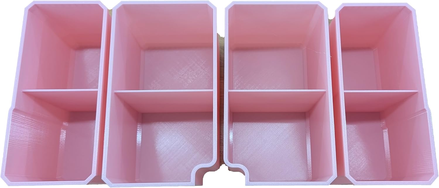 Full-Depth Bin Set for Milwaukee Deep Packout 48-22-8432, Made in the USA, Multiple Colors Available (RED)
