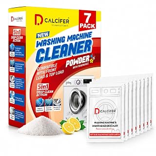 Dcalcifer Washing Machine Cleaner | Pack of 7 | Descaler For Washing Machine Front Load and Top Load | Washing Machine Cleaning Powder | Descaling Powder For Washing Machine Drum & Tub Cleaner 350gms