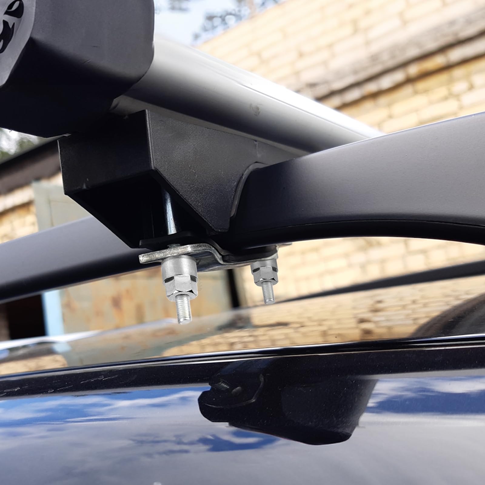 DBREAKS Dado Antifurto M8 4 Fori, Dado di Sicurezza Antifurto in Acciaio Inox (4 Dadi, 1 Noci M6), Dadi di Sicurezza Antifurto per Tenda da Tetto, Portabici, Impianto Solare, per Auto e Casa