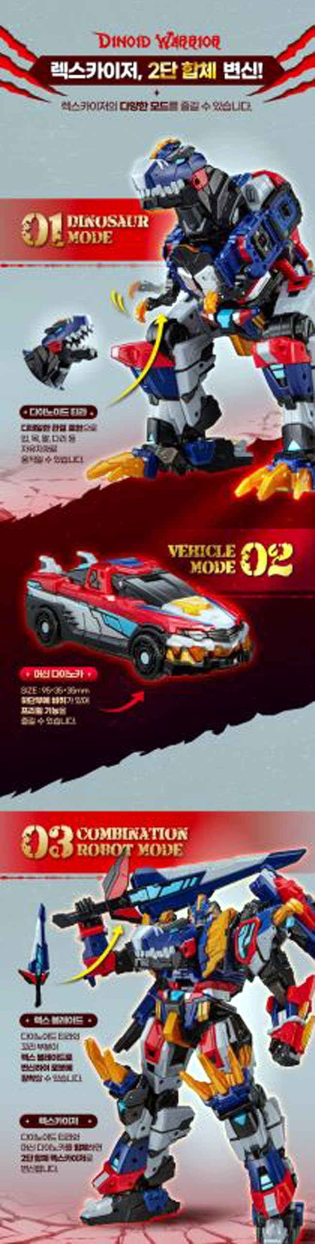 Amazon.com: SSmall Miniforce Dinoid Warrior REX Kaiser Integration