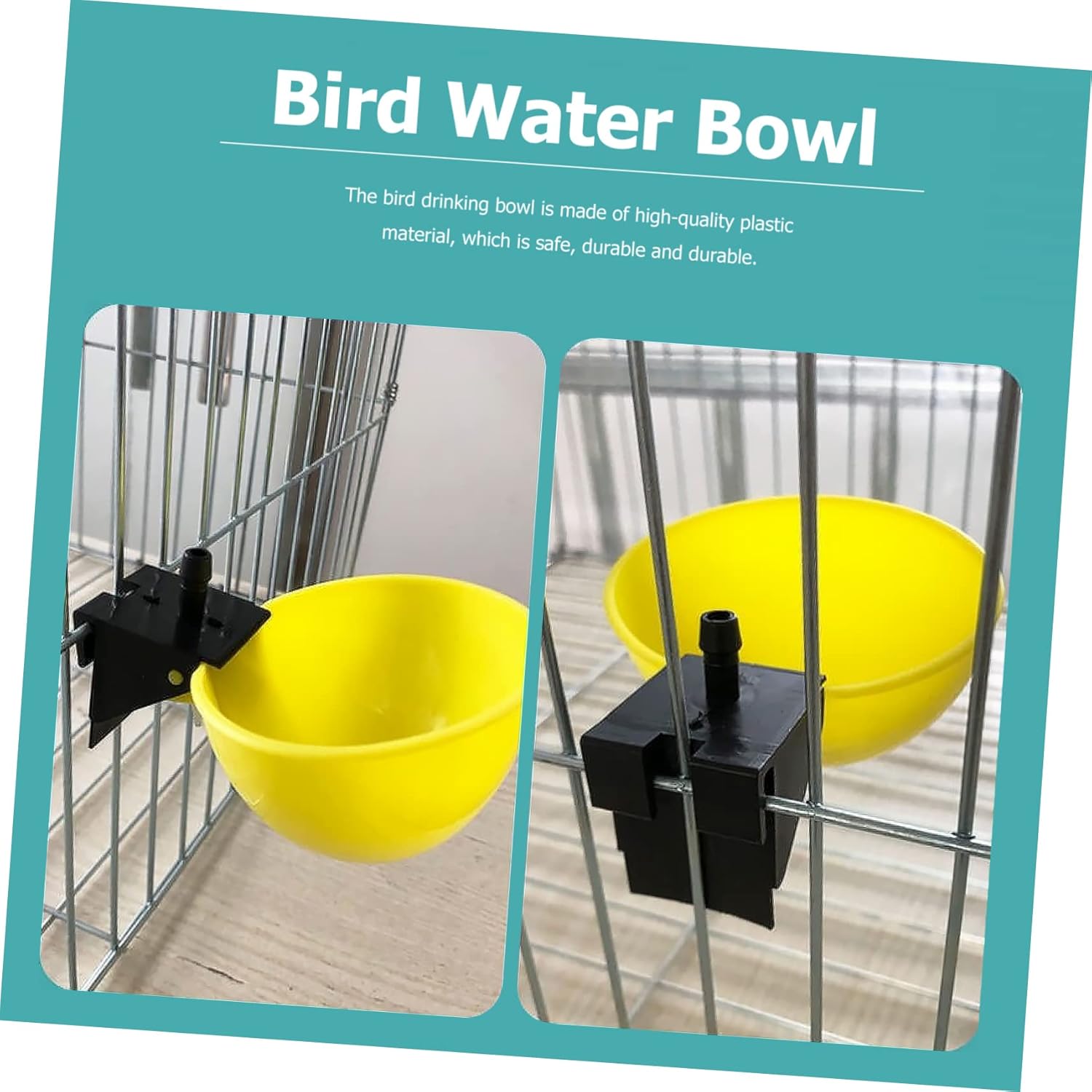 LIOOBO 2sets Bird Drinking Water Holders Pigeon Supplies Bird Water Feeders Home Decor Smooth Surface No Burrs Easy to Clean 10pcs*2