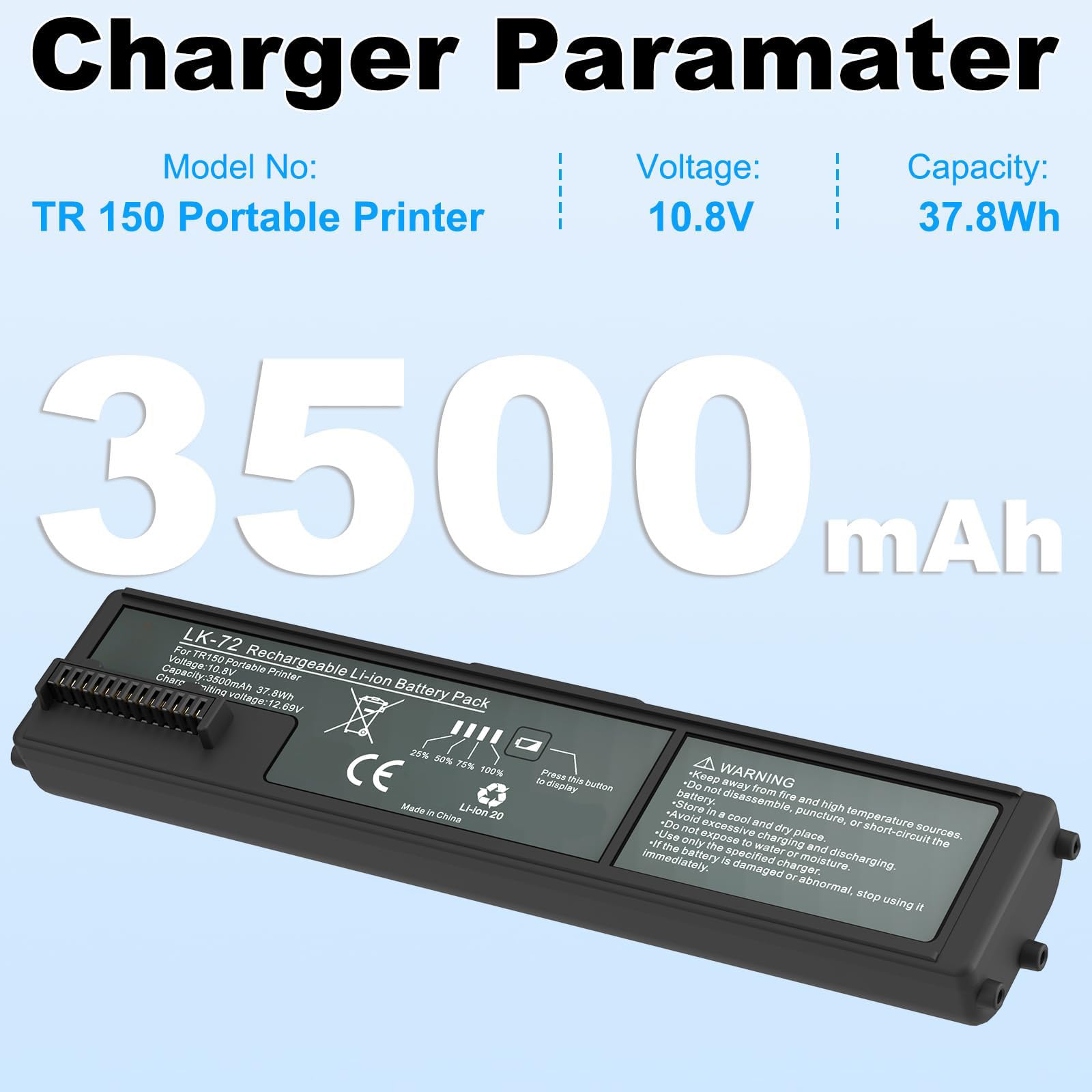 Pacchetto della batteria ricaricabile 3500mAh per le esigenze di stampa