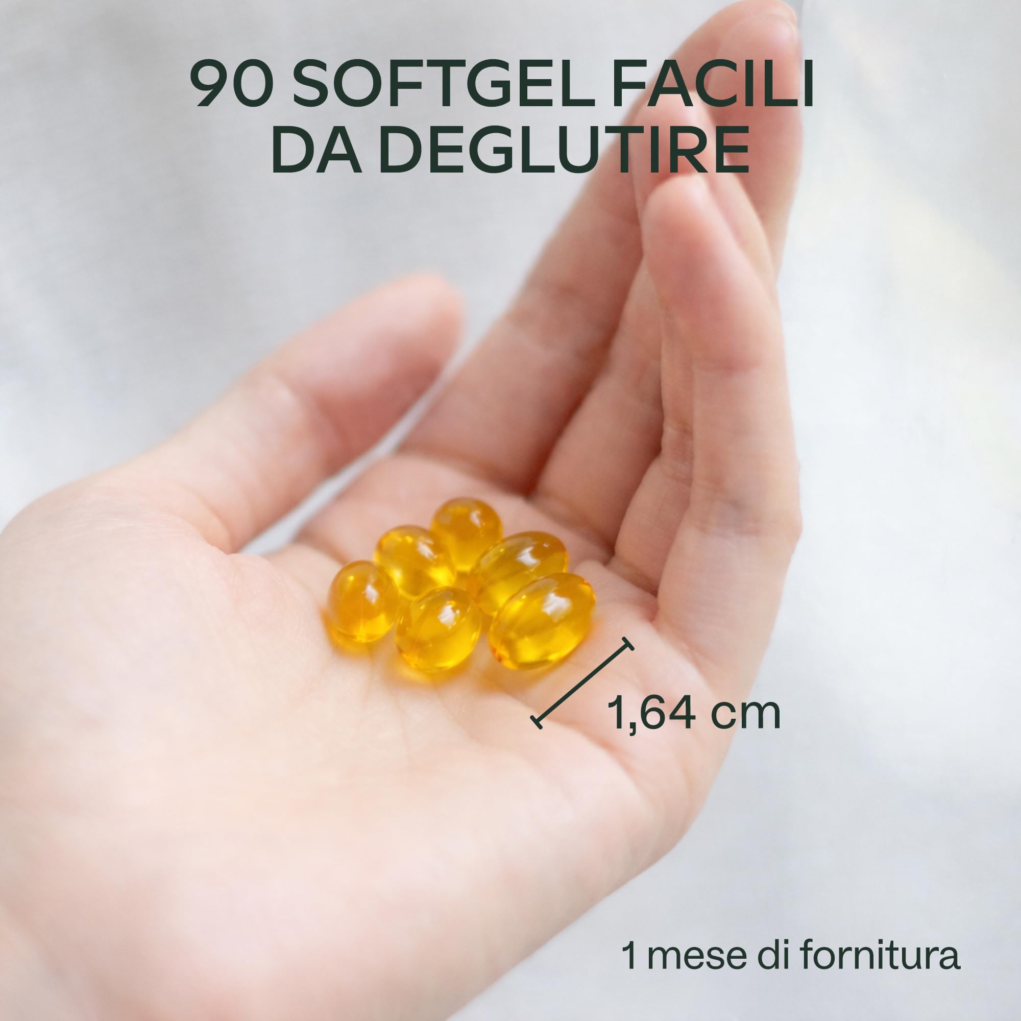 Omega 3 Vegan ad Alta Efficienza [1500 mg] Omega3 con 750mg DHA e 300mg EPA per Dose Giornaliera - Integratore Omega 3 da Olio di Alghe Vegetale Puro Sostenibile - 90 Softgel