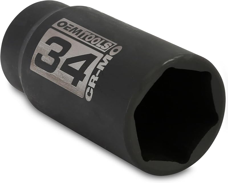 Soquete para Porca de Eixo OEMTOOLS 25205 de 34 mm com Encaixe de 12,7 mm (1/2 pol.)