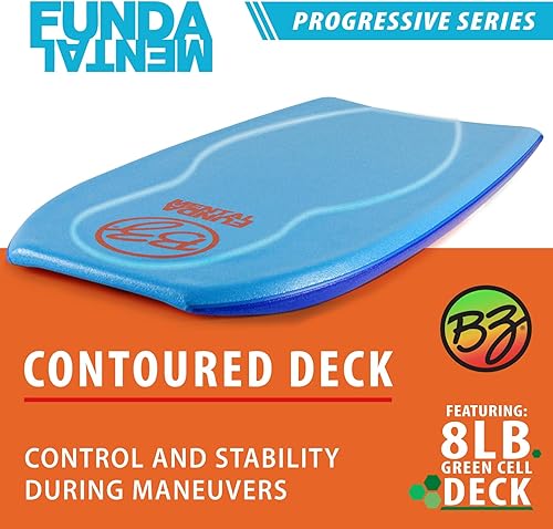 Miniatura 3 de BZ Bodyboards - Fundamental Bodyboard - Advanced Riders - Zero-G Polypro Core - Surlyn Slick - 8LB H-Cell Deck - Crescent Tail - Advanced Riders,