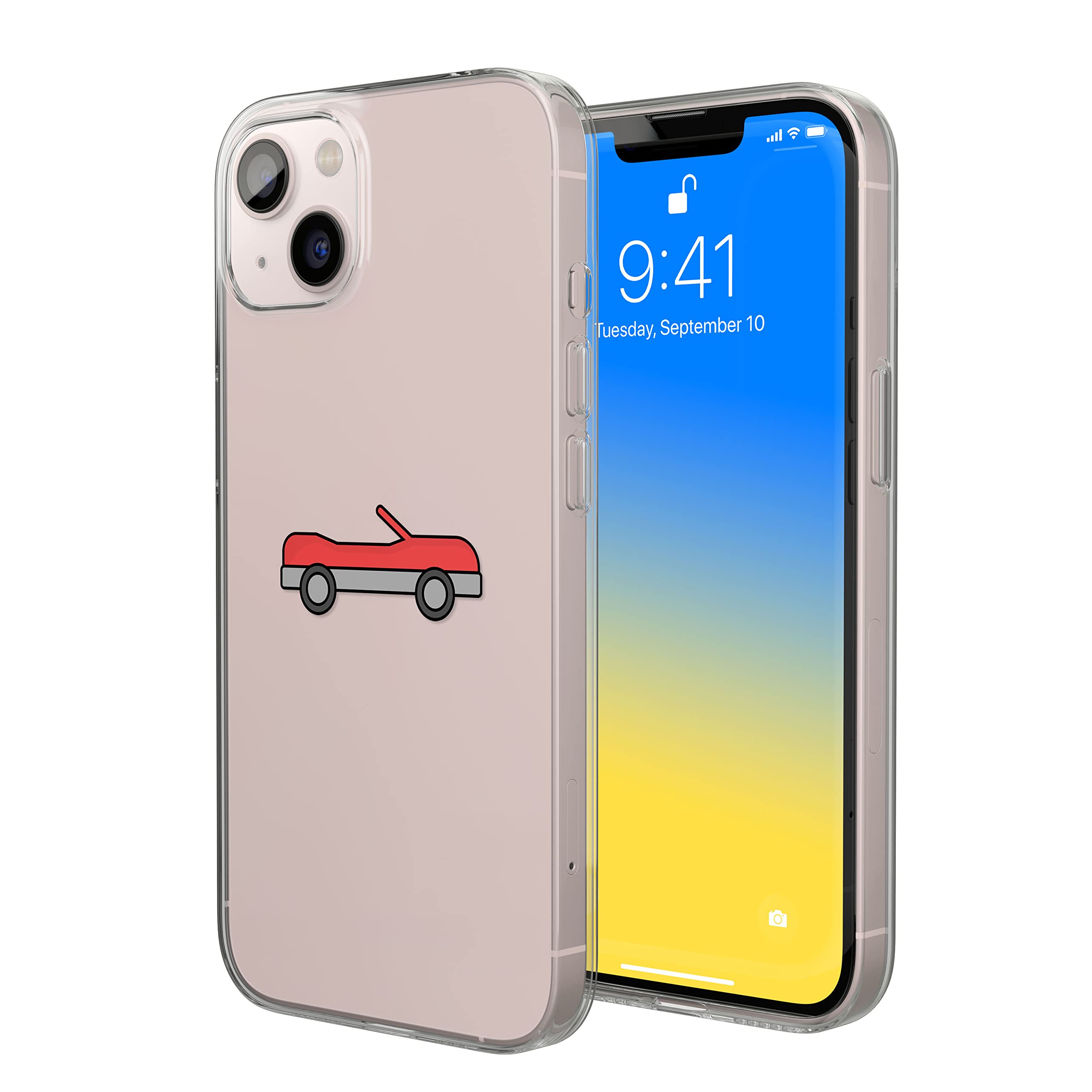 Bonateks, Digital Printed Case Compatible with iPhone 14, Mobile Phone Case, Protective Case, Shockproof, Silicone, Flexible, Transparent Mobile Phone Case