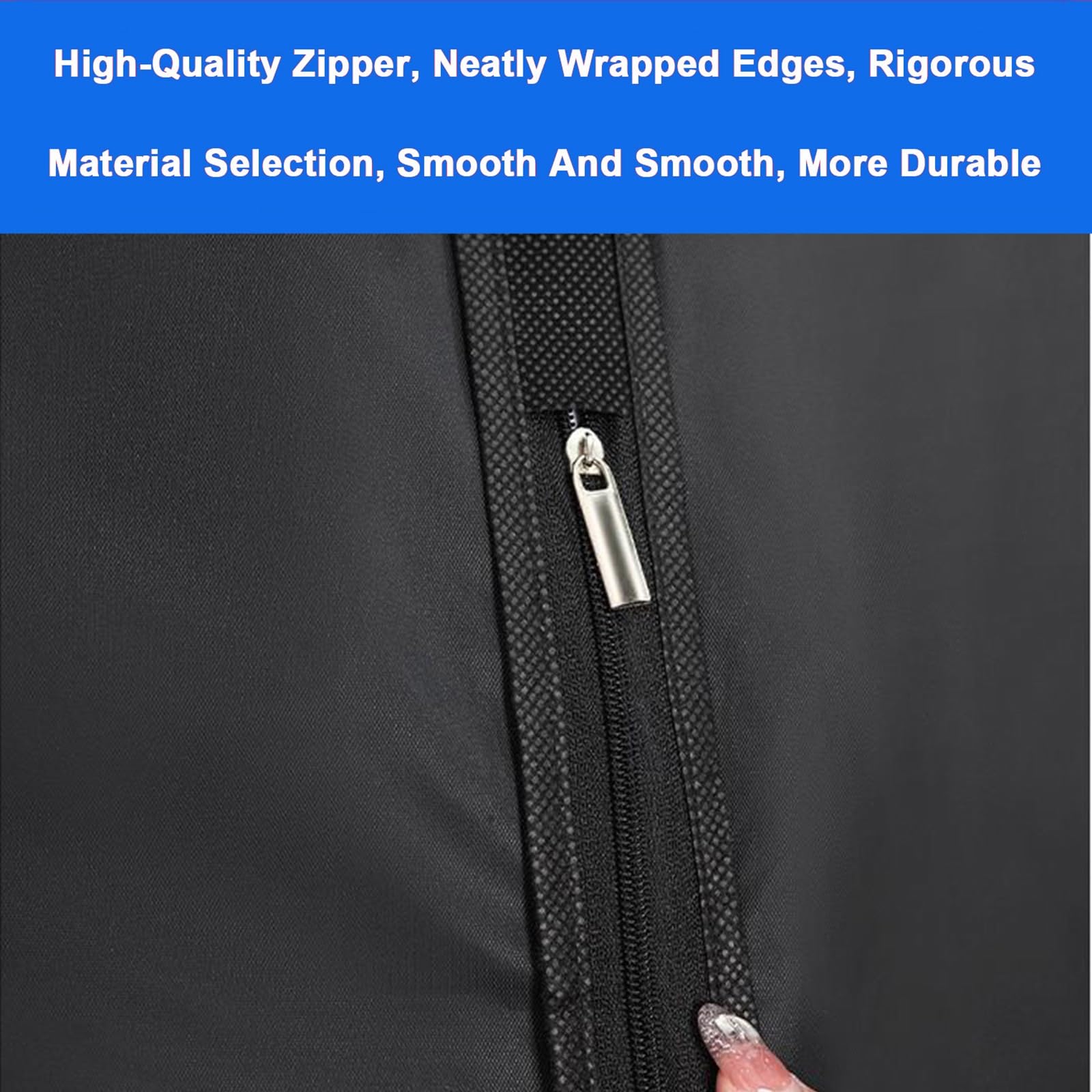 Paquete de 5 Fundas Ropa Armario, Funda Traje con Cremallera y Ventana Transparente Visible para Guardar Trajes, Chaquetas y Vestidos(60x100cm/24x39in)