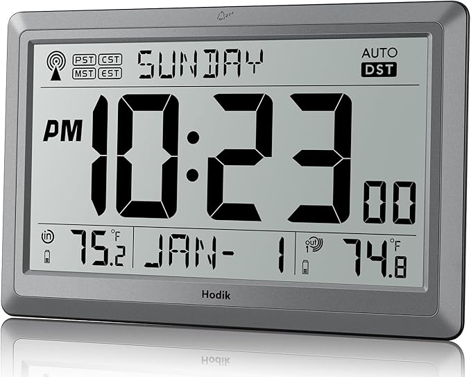 Reloj de Pared Digital HODIK HKS-87-H7 Plateado miniatura 8