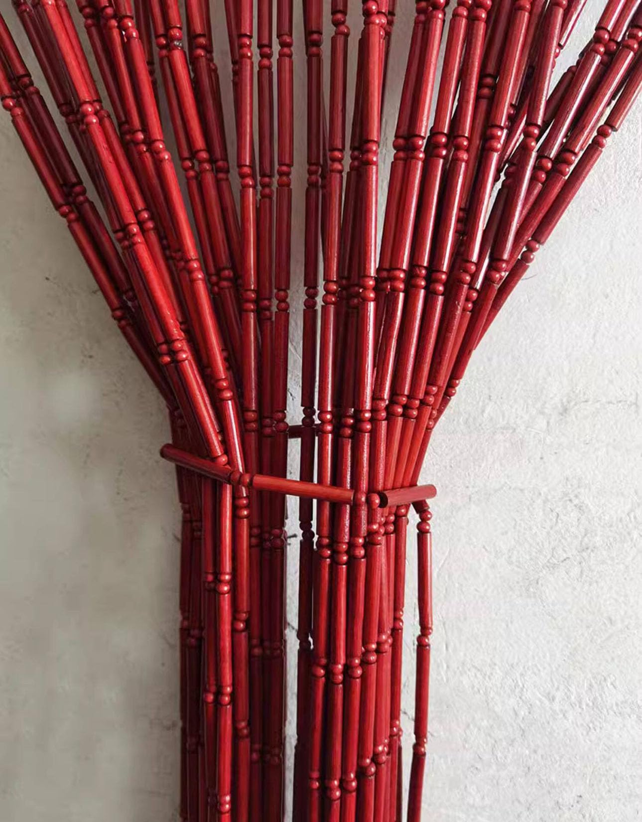 Rideau à Perles de Différentes Tailles et Couleurs pour Porte de Balcon,Rideau à Perles en Bambou à Suspendre,Séparateurs de Pièce et Décorations,Personnalisable (150cm x 230cm 100 brins)