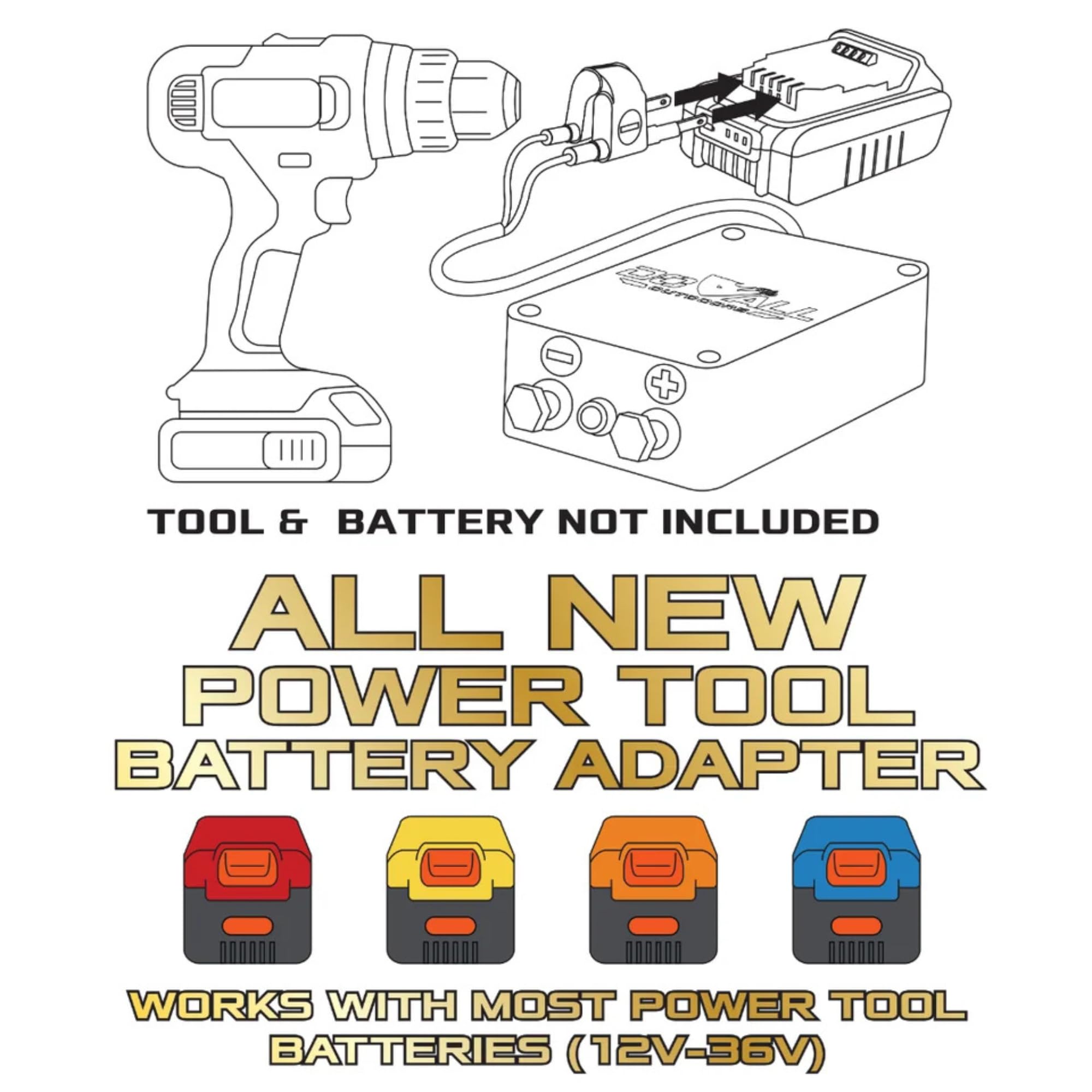 Do All Outdoors Adaptateur pour outil électrique 12 V