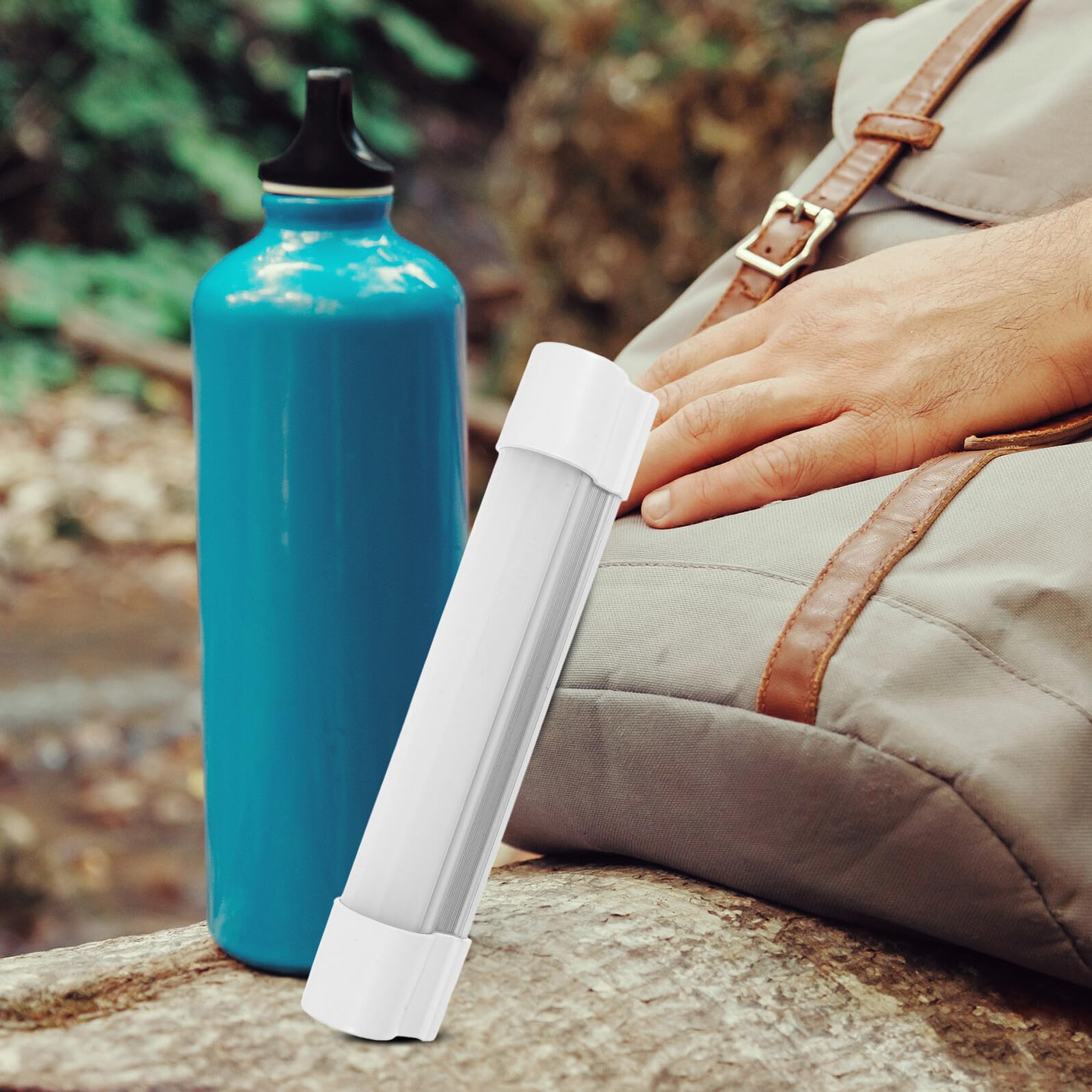 Lámpara Camping Recargable LED Barra Magnética Portátil con Puerto USB para Exteriores Linterna de Emergencia para Tienda Batería Integrada y Modos Sos Estroboscópico y Luz Alta