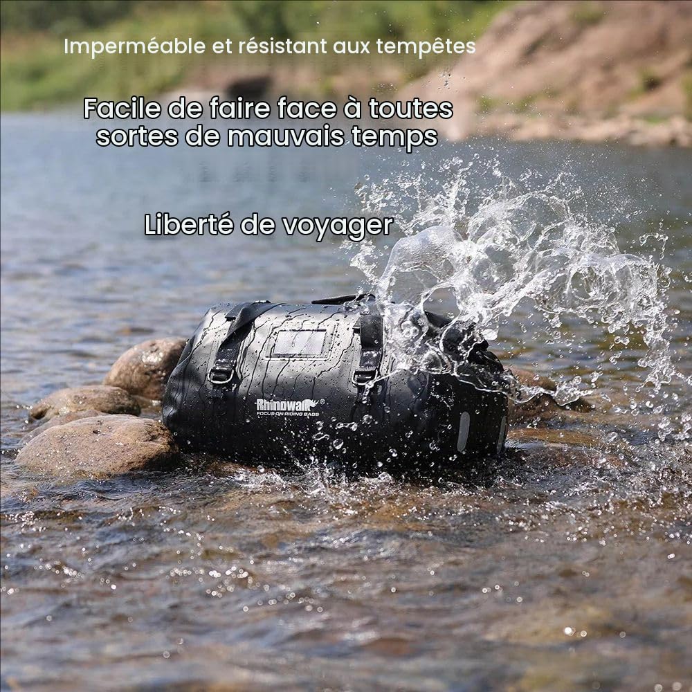 Sac Moto Etanche,Sacoche De Moto Étanche,Sacoche Arrière Pour Moto,Grande Capacité De 80 Litres,Imperméable à l'Eau,Convient Aux Motos,à La Randonnée,Au Cyclisme,Au Camping,Au Plein Air,Au Kayak