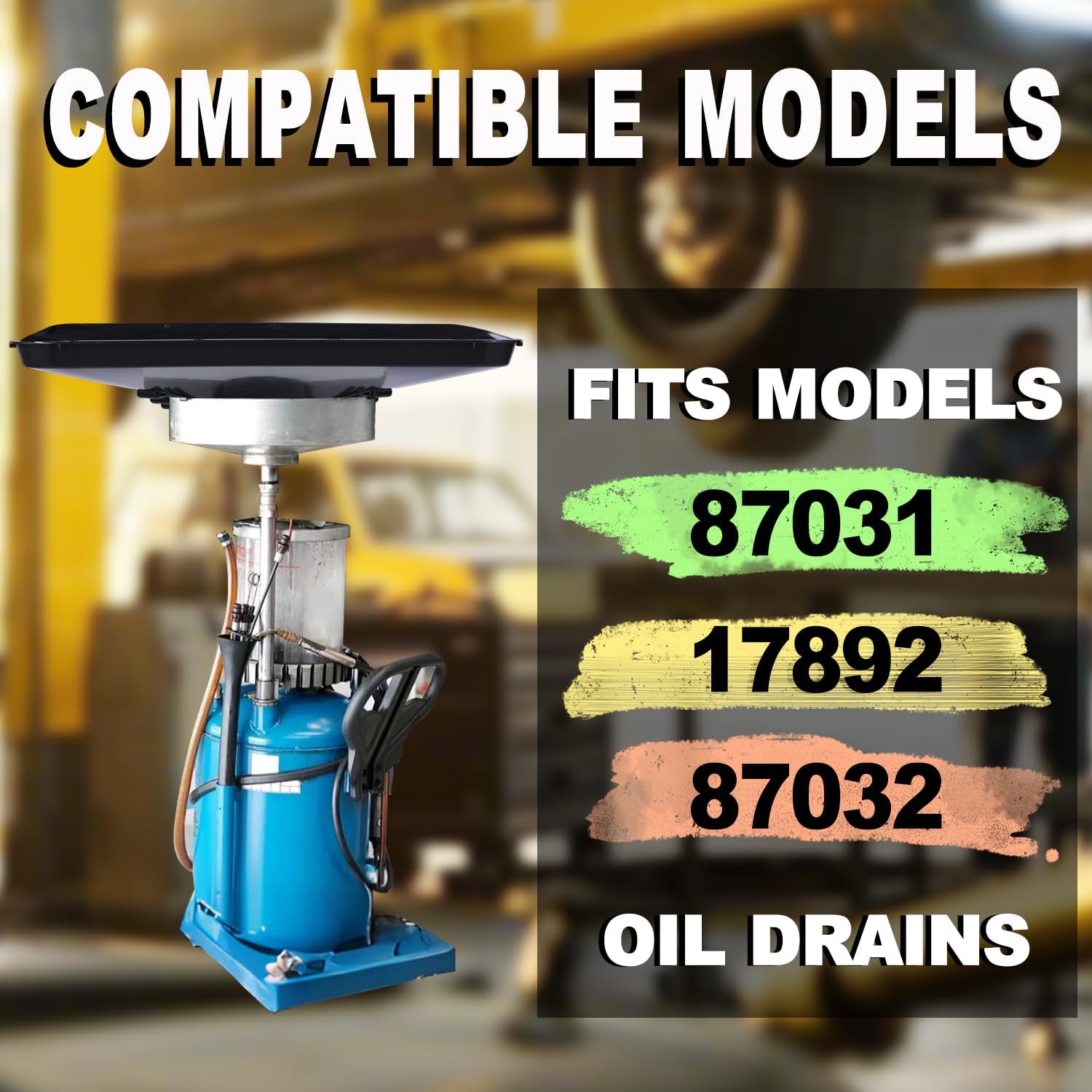 17892 Transmission Drain Pan for Lisle, 87031 87032 Oil Drain Drip Pan for Lisle Under Car with Square - 2 Pcs 22" Oil Drain Splash Pad