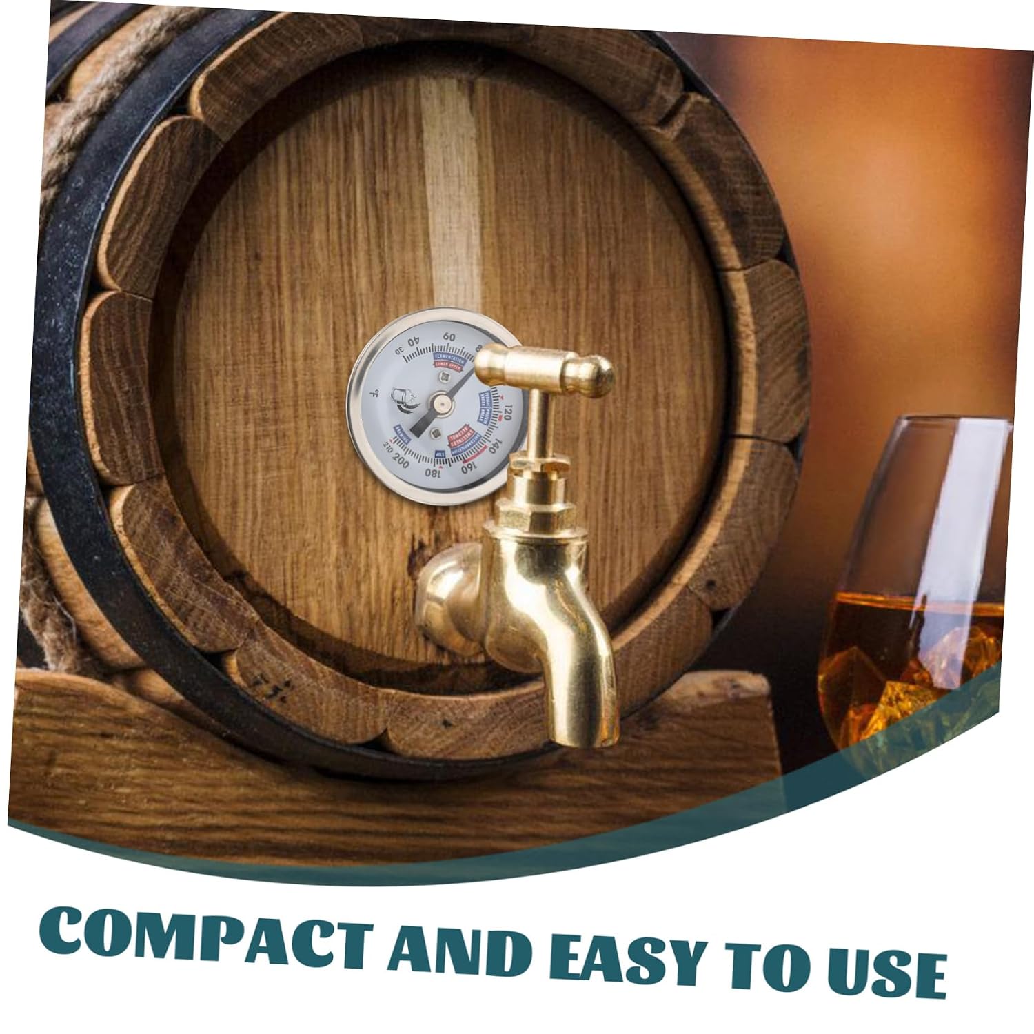OUNONA Stainless Steel Cooking Thermometer Must-Have Wine Thermometer for Winemaking Brewing Process Optimization