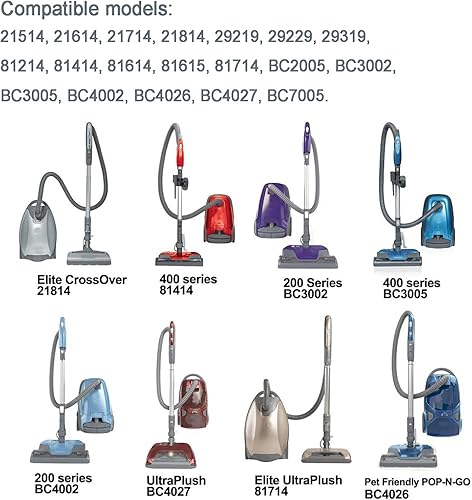 Miniatura 2 de Paquete de 3 bolsas de polvo de repuesto HEPA 53292 tipo Q para aspiradora Kenmore 81214, 81414, 81614, 81615, 81714, 21814, BC7005, BC3005, BC2005,