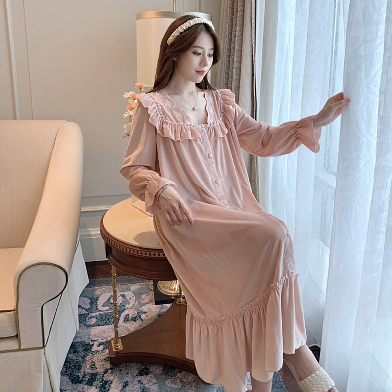 ＄　ワンピース XCZYL] 姫系 ネグリジェ レディース パジャマ ルームウェア ルーム