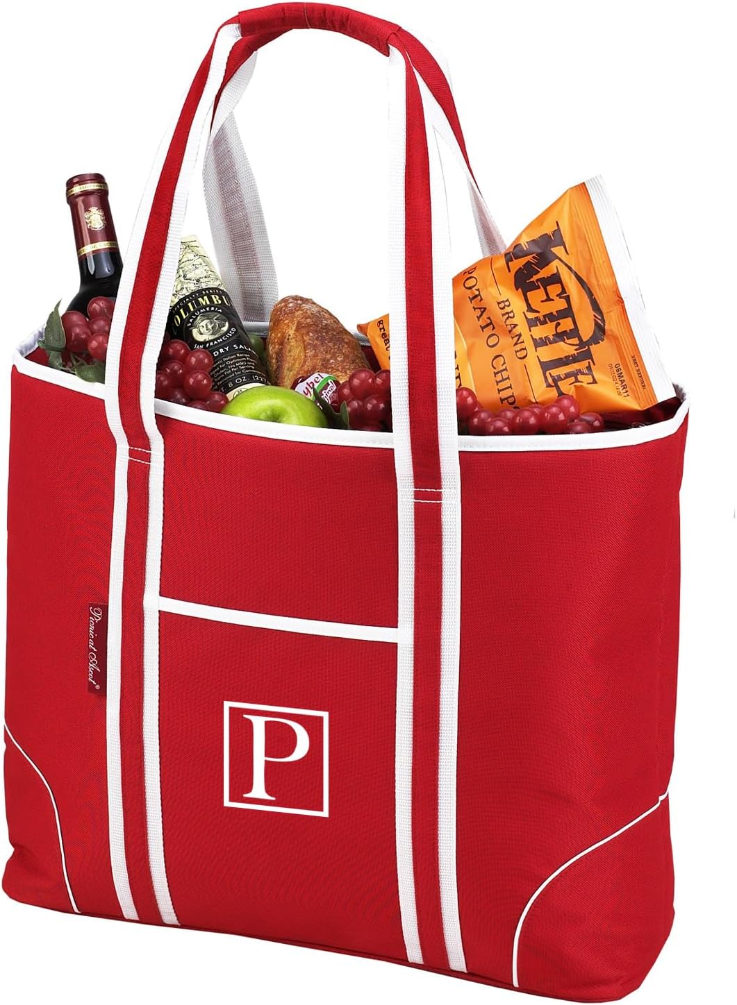 Picnic at Ascot Personalized Monogrammed Extra Large Insulated Cooler Bag - 30 Can Tote- Designed & Quality Approved in USA