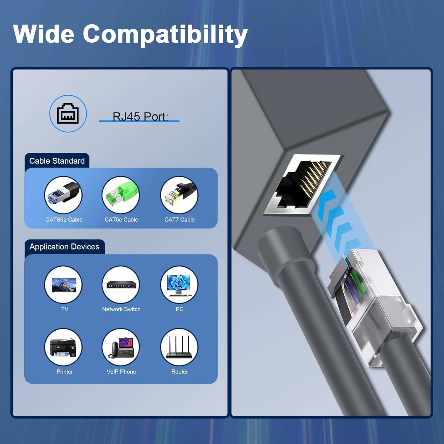 Adattatore Ethernet per Starlink Internet V2, 1000Mbps Connessione di Rete Veloce e Stabile, Compatibile con Starlink Actuated Gen 2, Lunghezza Della Linea 1 Metro