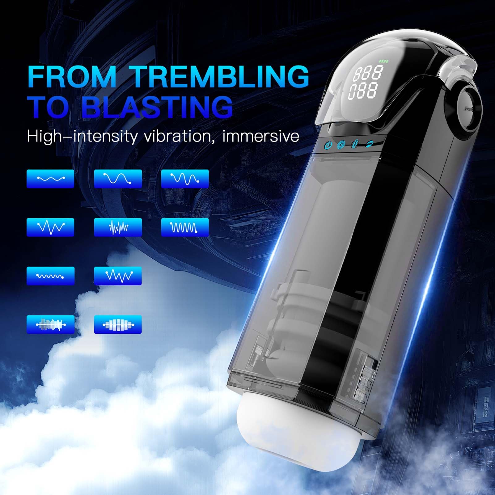 Elektrischer Masturbator Sex Spielzeug Für Die Männer Blowjop Sucking Machine Penis Vibrator Mit 9 Modi Teleskop Vibration Saugen Elektrische Cup Masturbatoren Für Intensives Penis Massage Erlebnis