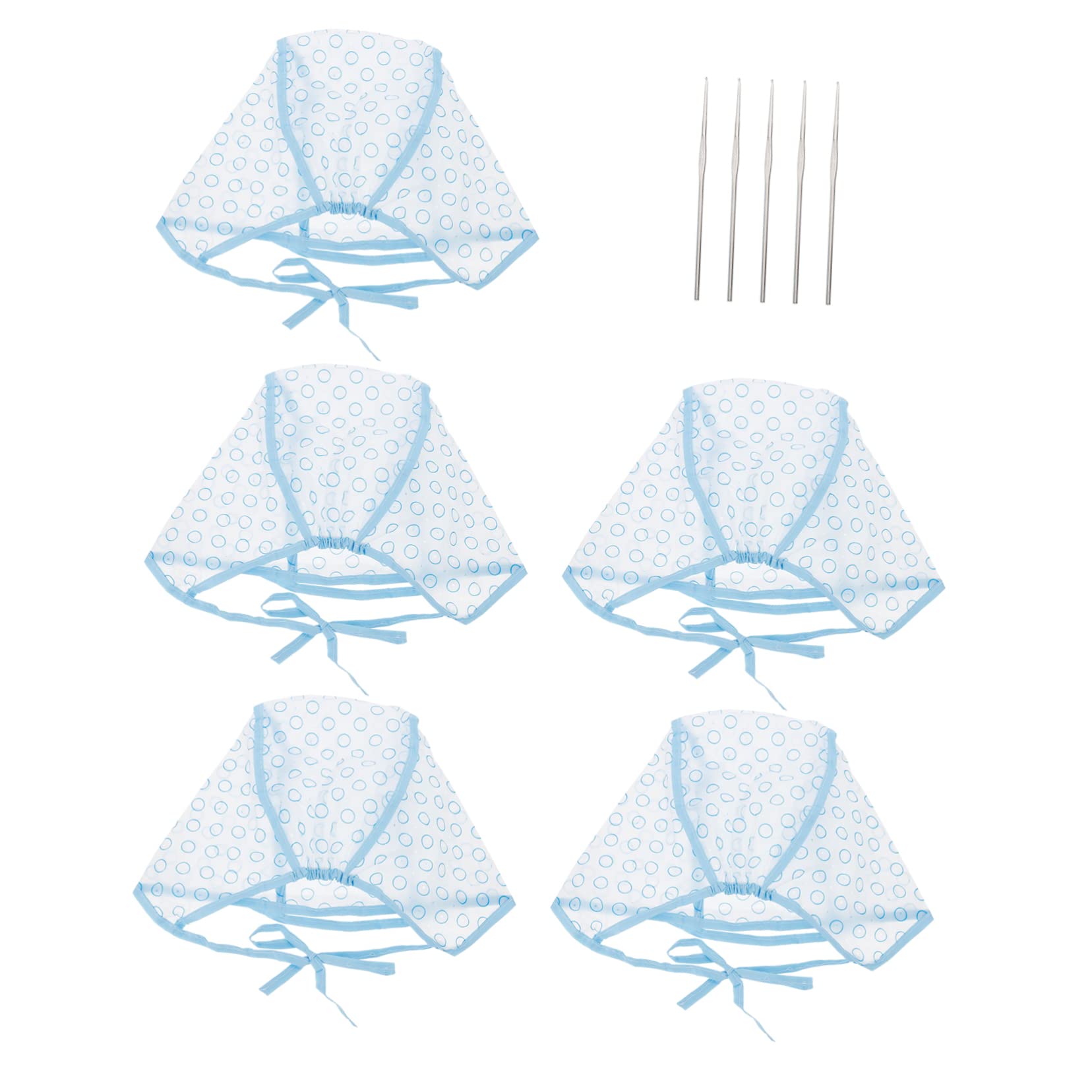 Mikinona Professional Hair Coloring Highlighting Hat Set with Crochet Hooks Easy to Use for Home Salon