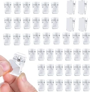 30 PCS Self Adhesive Small Clip, Wall Photo Sticky Clipss Hangers Plastic Small Poster Clip Clear Wall Clips for Hanging Poster Photo Notes Student Work Display Home Office Decorations