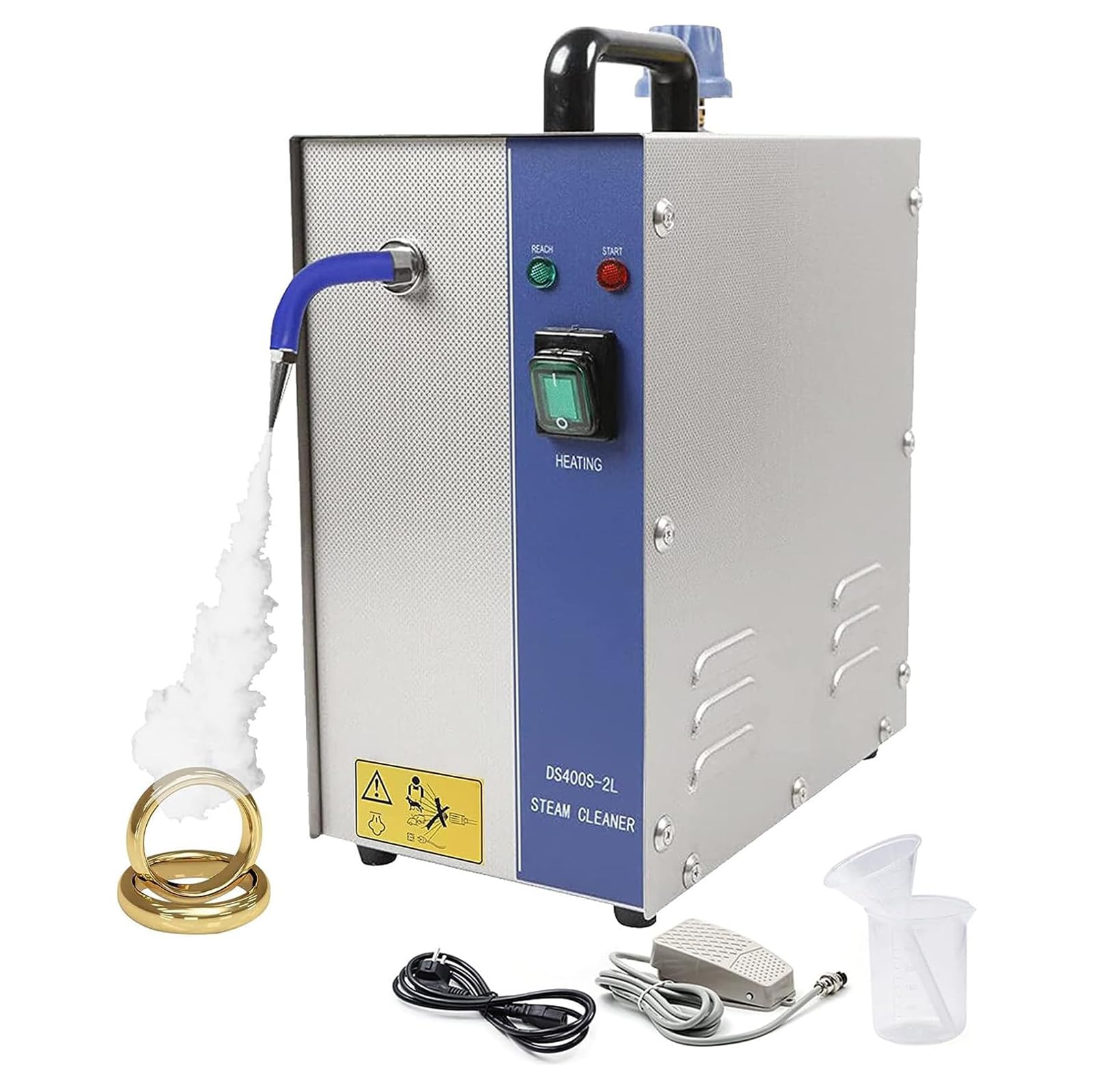 Gem Washer 4L Jewellery Steam Cleaner Machine 135 Steam Temperature Steam Pressure 4KG for Rings Watches Earrings