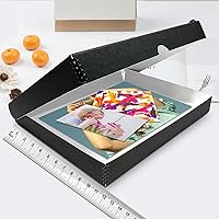 Vista 69 de Lineco Folio Storage Box, Clamshell Design with Metal Edge. 18.5x24.5x1.75 Inches, Archival Boxboard, Preserve Photos, Cards, Magazines, Documents