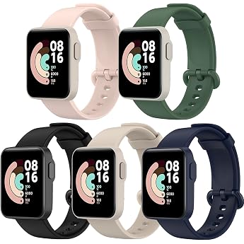 BANGTING 5 piece bracelet compatible with Xiaomi Mi Watch Lite/Redmi Watch replacement bracelet for Xiaomi Mi/Redmi bracelets 5 colors