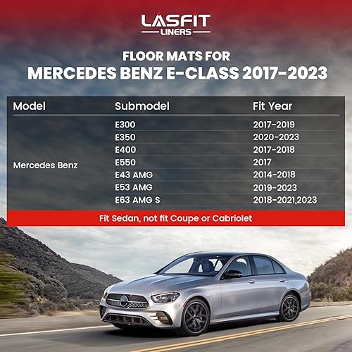 Miniatura 2 de LASFIT Tapetes de elastómero termoplástico para 1a y 2a fila de asientos de auto, para todo tipo de clima