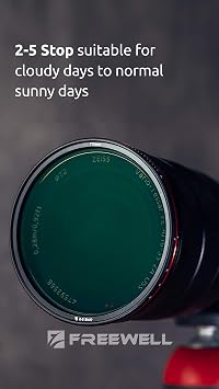 Freewell 67mm Threaded Hard Stop VND Filter Standard Day 2 to 5 Stop