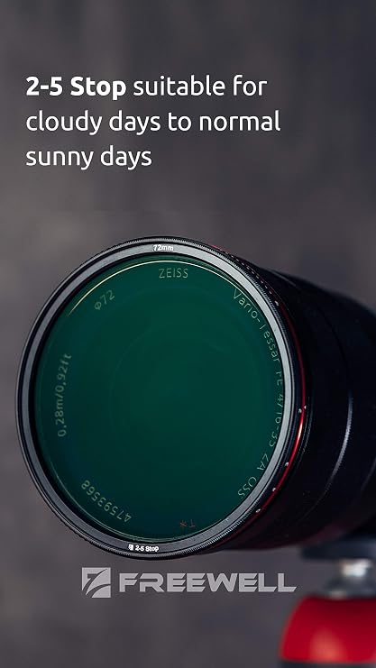 Freewell 67mm Threaded Hard Stop VND Filter Standard Day 2 to 5 Stop