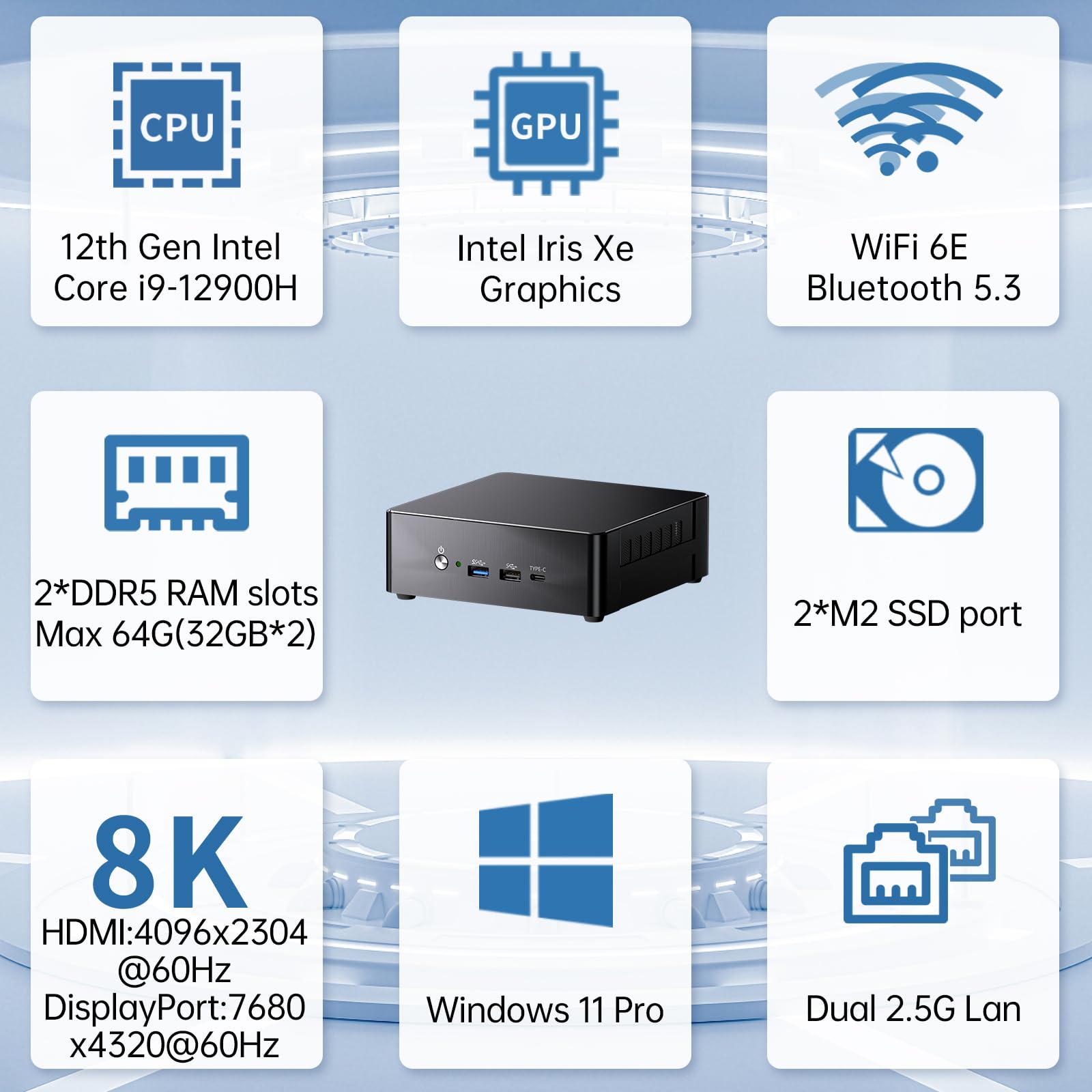 Amazon.com: msecore Mini PC i9, 32GB DDR5 RAM 1TB PCIE 4.0 SSD