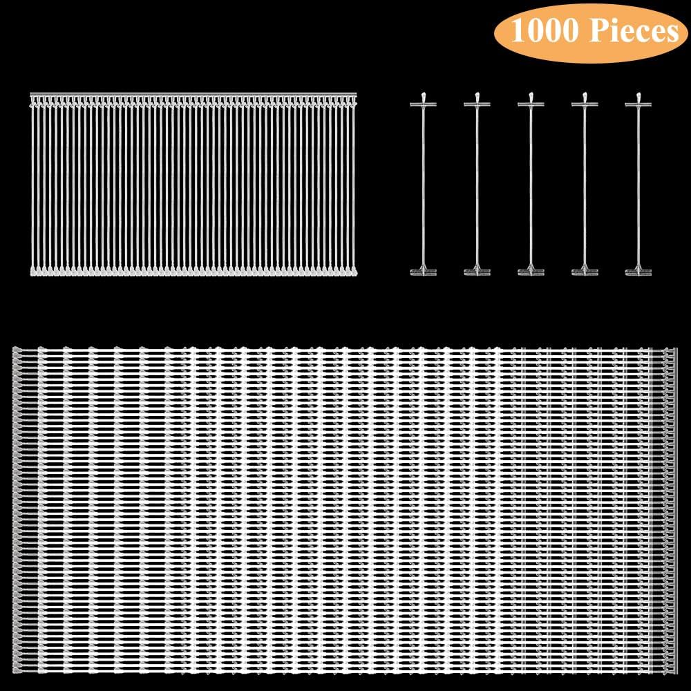 2.56 Inch/65 mm Standard Tagging Gun Fasteners for Clothing 1000P Tag Gun Refill Clothing Tag Barbs Attachments Label Price Tagging Barbs Clear Plastic not jam for Most Standard Garment Price Tags image 5