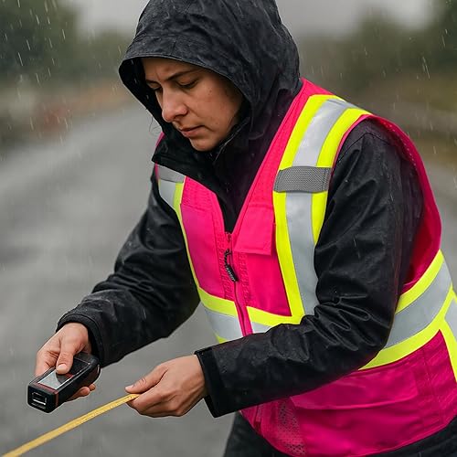 Miniatura 4 de KAYGO Safety Vest with Pockets - High Visibility Reflective Vest ANSI Class 2 Construction Vest