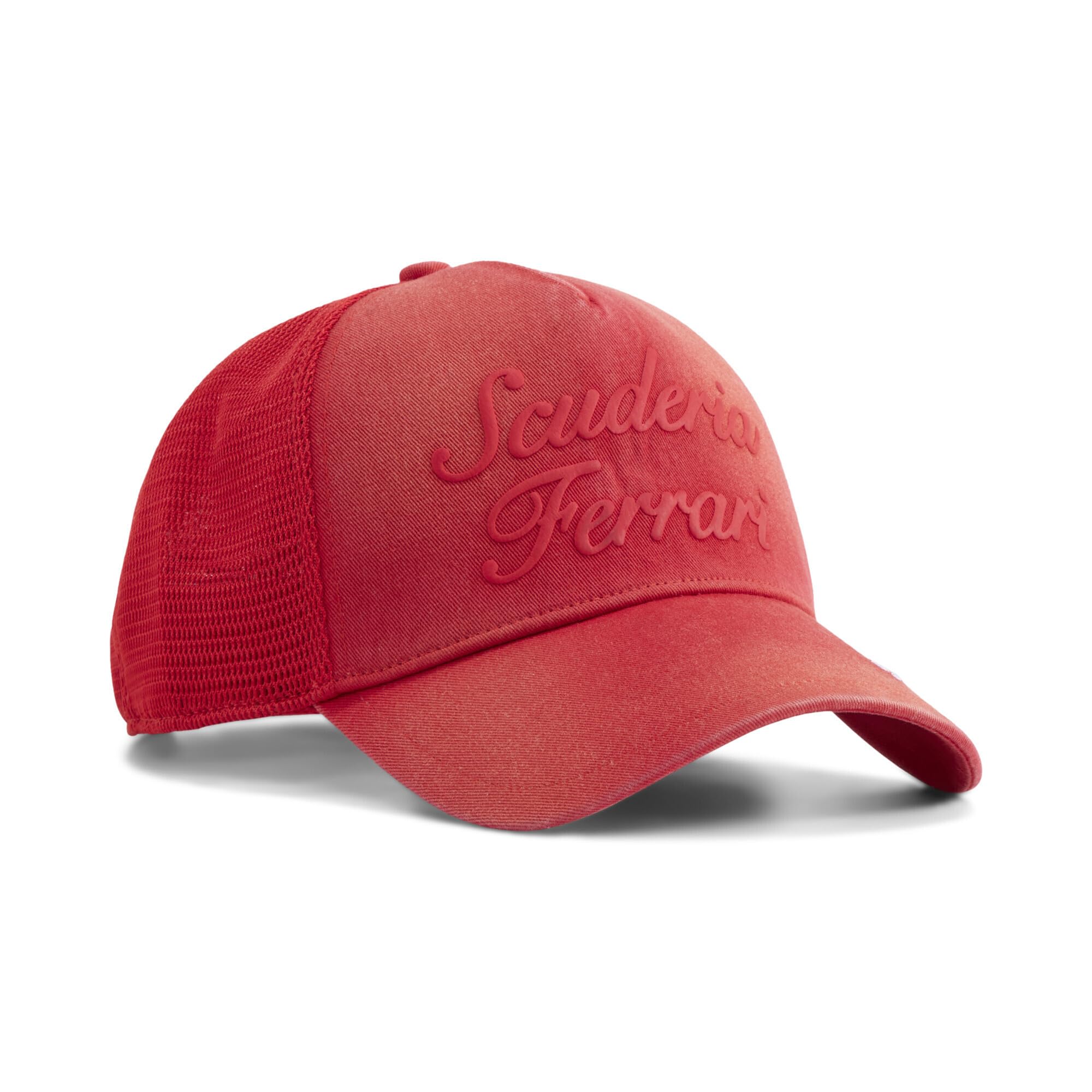 PUMA Gorra Trucker Scuderia Ferrari Lifestyle OneSize, Rosso Corsa Red