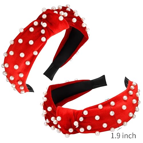 Vista 22 de VELSCRUN Diademas anudadas para mujer, 12 unidades, diadema ancha, estilo bohemio, turbante, banda elástica para el cabello, accesorios