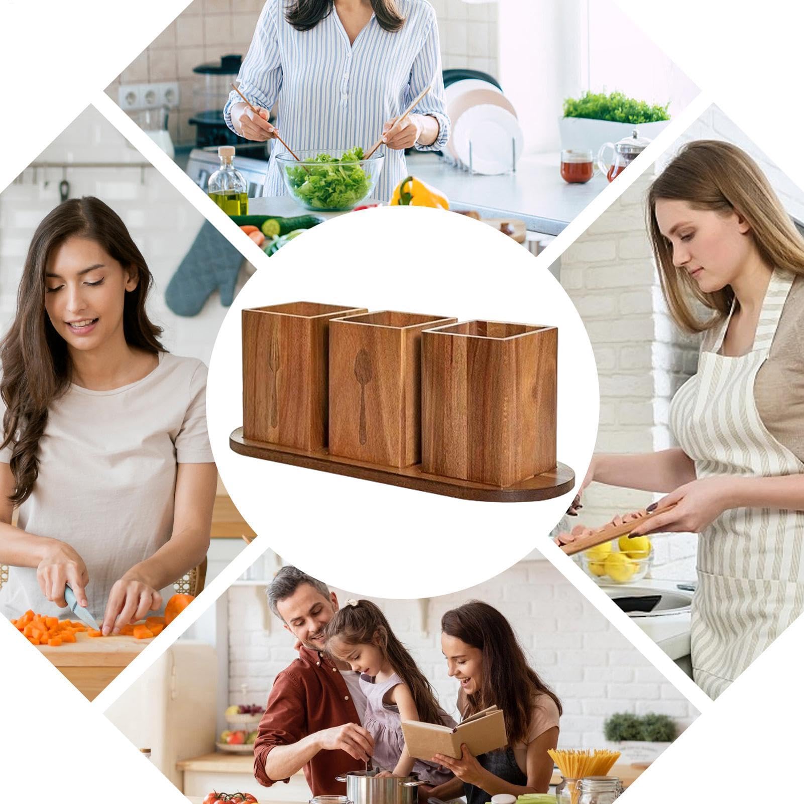 Porta utensilios de cocina Almacenaje de Alimentario Compartimentado y